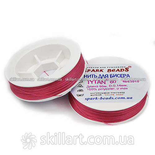 Нитки для бисера Tytan 60 Spark Beads (60м), 63010